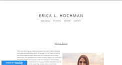 Desktop Screenshot of ericahochman.com