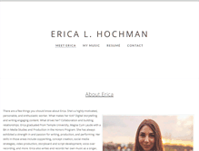 Tablet Screenshot of ericahochman.com